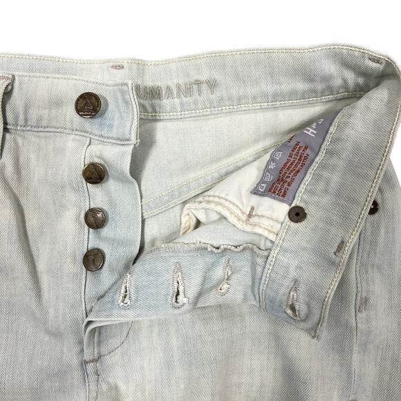 Citizens of Humanity Jean Shorts 24" Chloe High Rise Cutoff Blue/Green USA COH - Picture 6 of 13